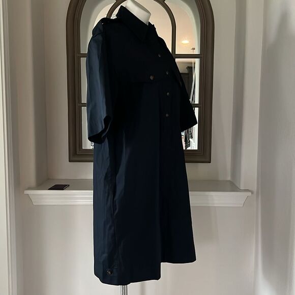 G. Label by GOOP Roxanne Utility Boxy Shirtdress, Navy, NWT, Size 8 - Picture 6 of 12